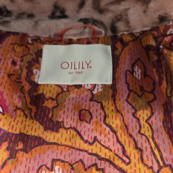 Oiley Pink Leopard Fur Cropped Jacket Woman's XLarge - Picture 2 of 7